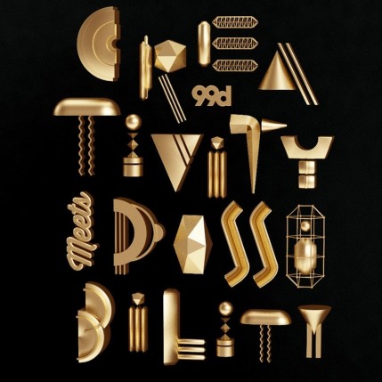 Một poster theo phong cách ánh kim đầy sáng tạo và vui tươi. Thiết kế bởi Pinch Studio.