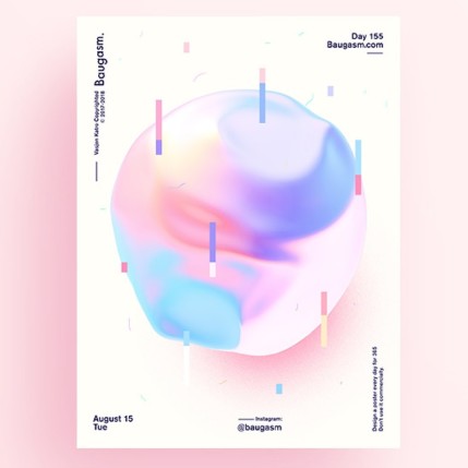 Thật là một thiết kế poster linh động và tỏa sáng. Nguồn: Vasjen Katro.