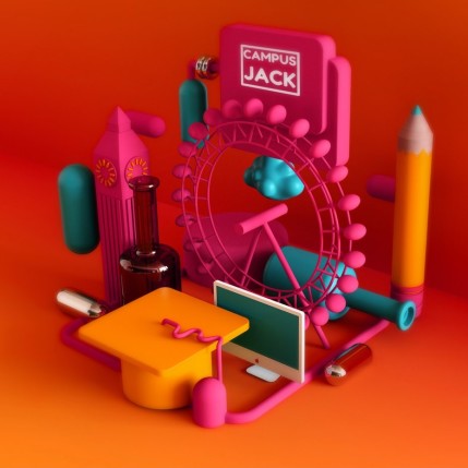 Một tác phẩm phong cảnh vui vẻ, đầy màu sắc bởi EFL.