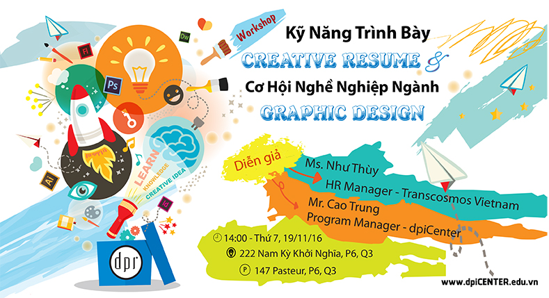 HỘI THẢO HOÀN TOÀN MIỄN PHÍ<br />
 “KỸ NĂNG TRÌNH BÀY CREATIVE RESUME VÀ CƠ HỘI NGHỀ NGHIỆP NGÀNH GRAPHIC DESIGN