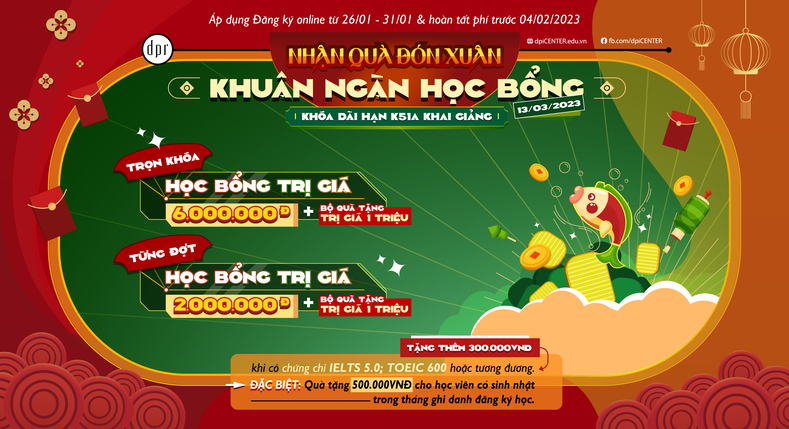NHẬN QUÀ ĐÓN XUÂN - KHUÂN NGÀN HỌC BỔNG