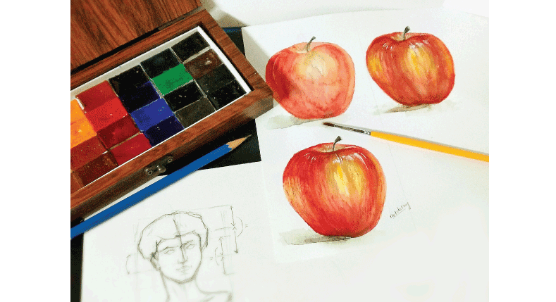 KHÓA HỌC VẼ TAY CĂN BẢN: PHÁC THẢO VÀ MÀU NƯỚC (BASIC ART: SKETCH - WATERCOLOR) KHAI GIẢNG 04/03/2023