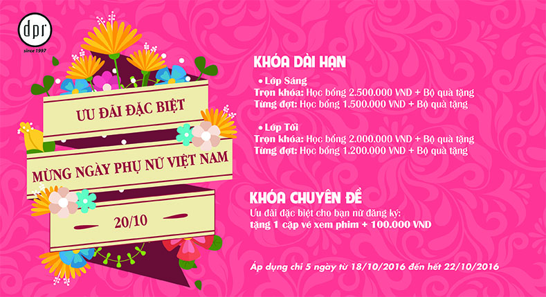 Chúc Mừng Ngày Phụ Nữ Việt Nam 20-10-16