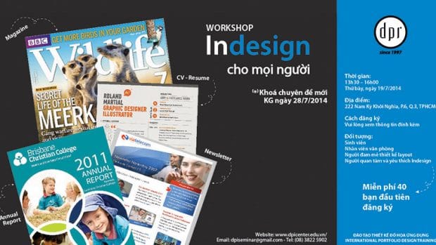 Workshop new skills 19/7/14 “InDesign cho mọi người”