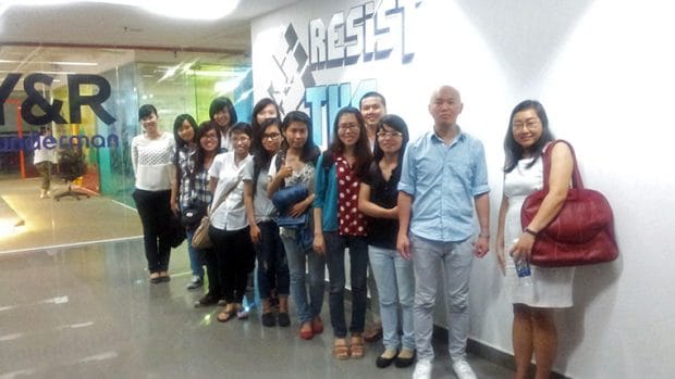 Chuyến tham quan công ty Young and Rubicam Việt Nam 2014