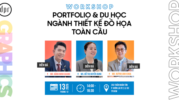 WORKSHOP: PORTFOLIO & DU HỌC NGÀNH THIẾT KẾ ĐỒ HỌA TOÀN CẦU